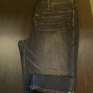 J crew high rise vintage straight four bottom jean